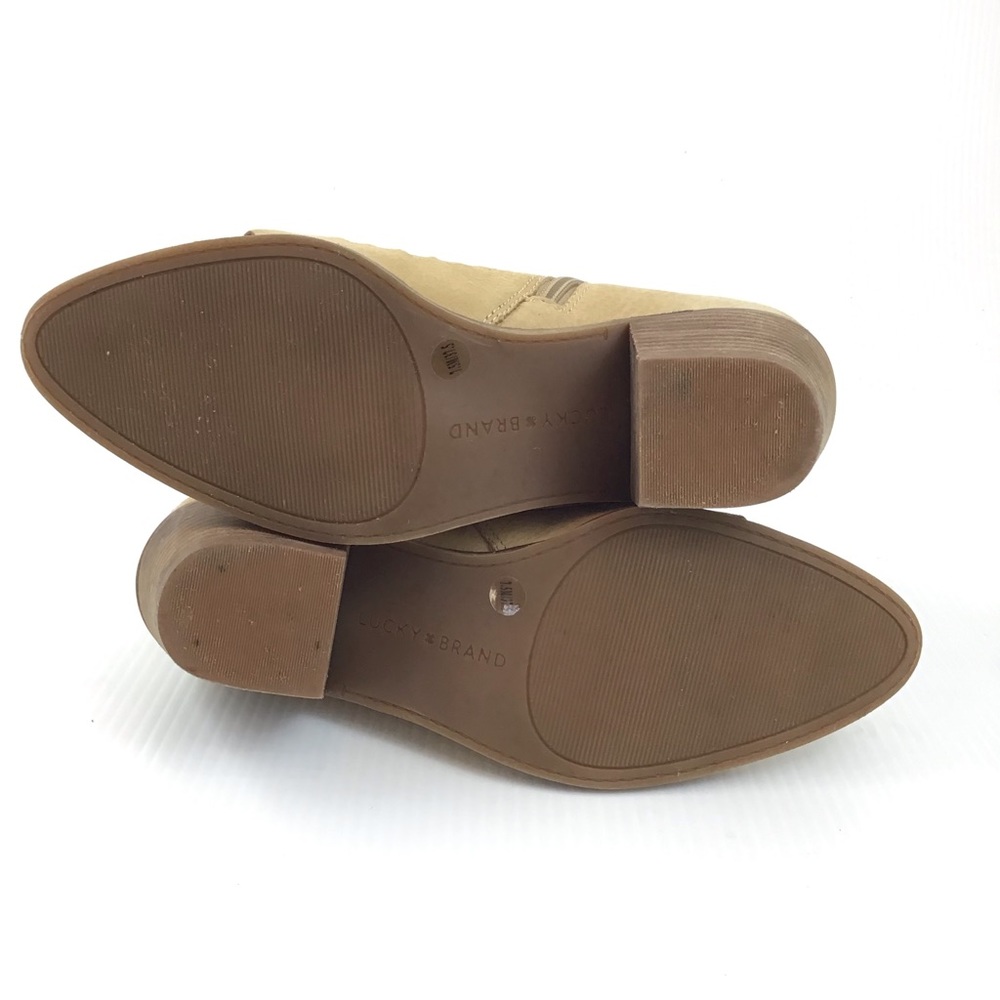 LUCKY BRAND Suede Brown Ankle Boots - Picture 8 of 9